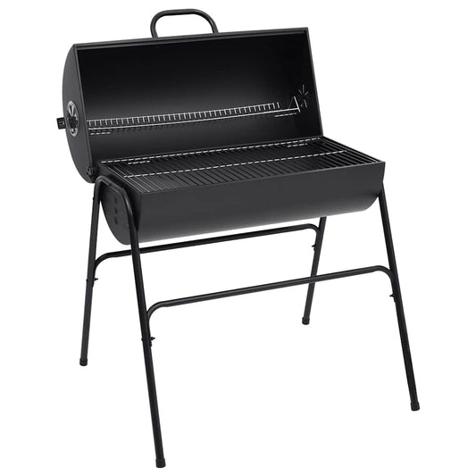 Holzkohlegrill XXL Grillwagen BBQ Grill mit Deckel Warmhalterost