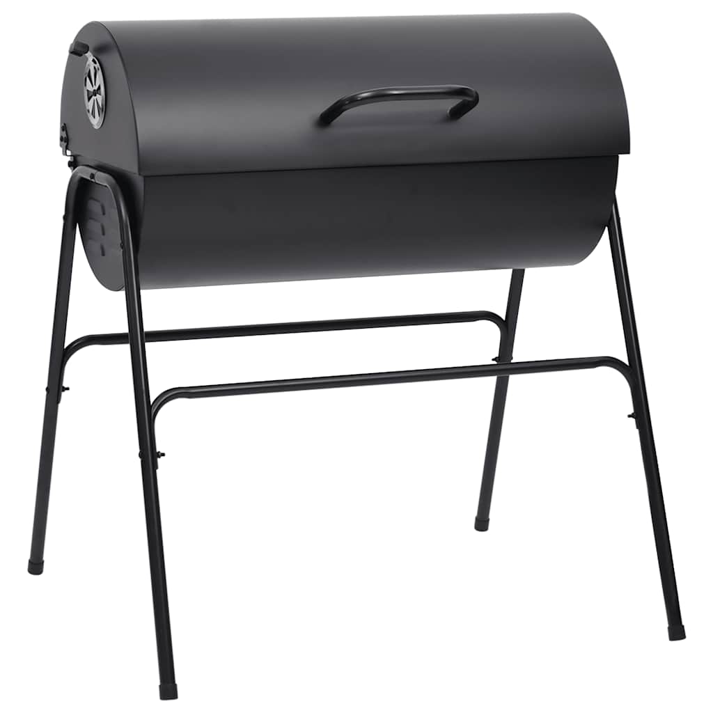 Holzkohlegrill XXL Grillwagen BBQ Grill mit Deckel Warmhalterost
