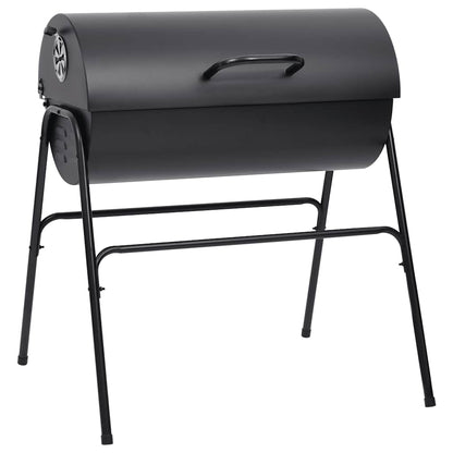 Holzkohlegrill XXL Grillwagen BBQ Grill mit Deckel Warmhalterost