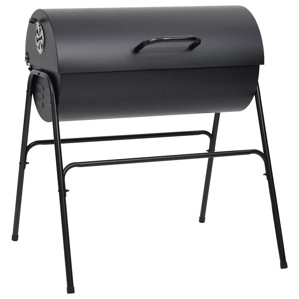 Holzkohlegrill XXL Grillwagen BBQ Grill mit Deckel Warmhalterost