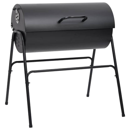 vidaXL Grill with 2 Grill Racks Black 80x95x90 cm Steel