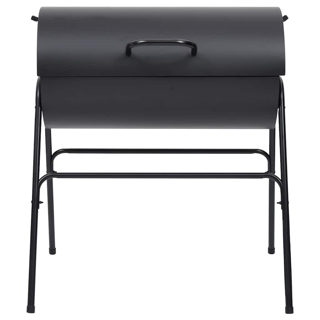 vidaXL Grill with 2 Grill Racks Black 80x95x90 cm Steel