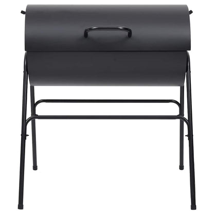 vidaXL Grill with 2 Grill Racks Black 80x95x90 cm Steel
