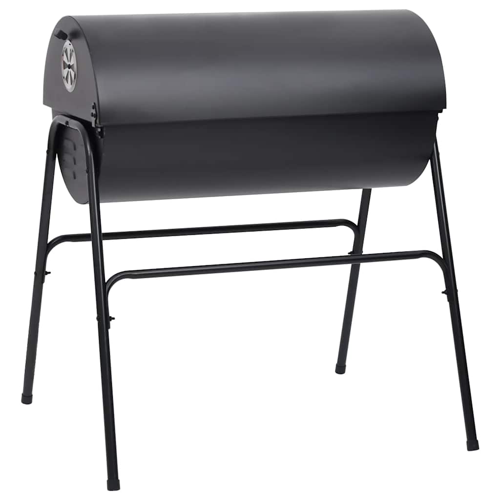 Holzkohlegrill XXL Grillwagen BBQ Grill mit Deckel Warmhalterost