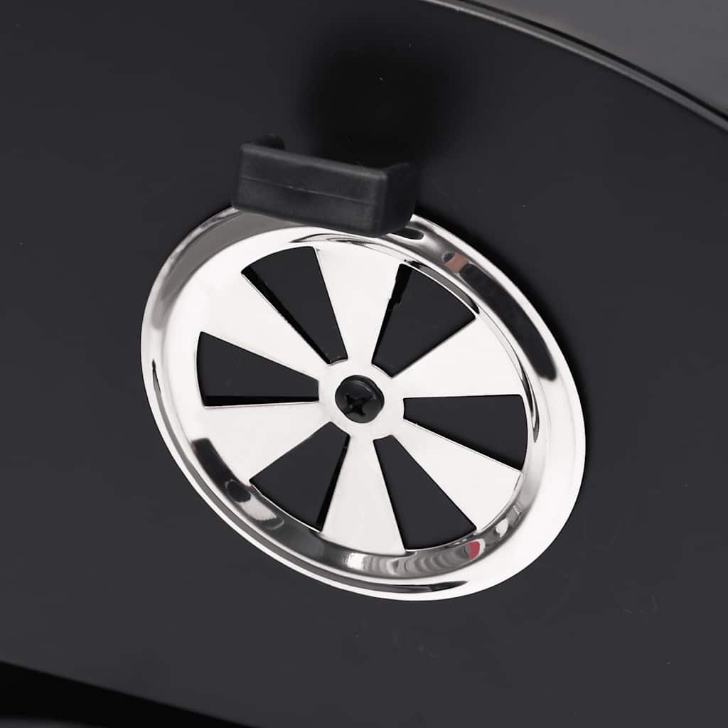 Holzkohlegrill XXL Grillwagen BBQ Grill mit Deckel Warmhalterost