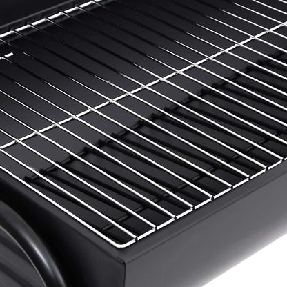 Holzkohlegrill XXL Grillwagen BBQ Grill mit Deckel Warmhalterost