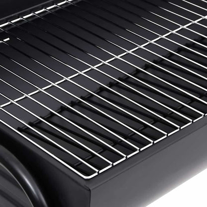 vidaXL Grill with 2 Grill Racks Black 80x95x90 cm Steel