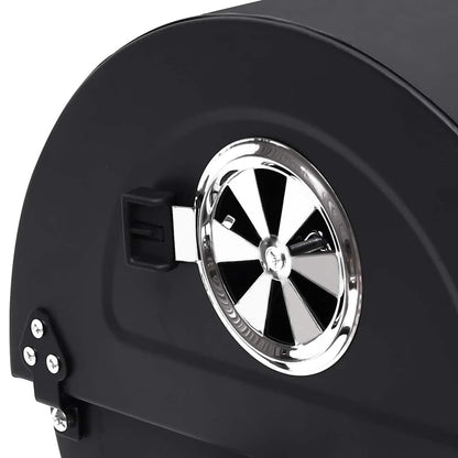 Holzkohlegrill Grillwagen mit Deckel Seitenablage Warmhalterost BBQ