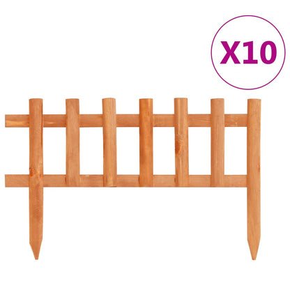Beeteinfassung Rasenkante 10 Stk. Tannenholz 4,4 m Beetumrandung 44 x 29 cm