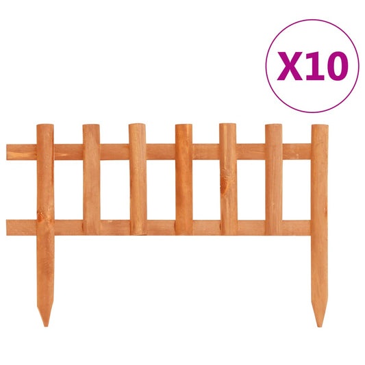 vidaXL lawn edges 10 pieces. Fir wood 4.4 m
