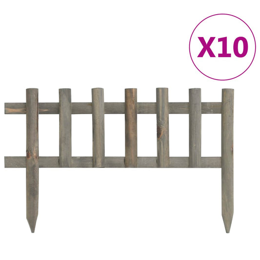 vidaXL lawn edges 10 pieces. Fir wood 4.4 m