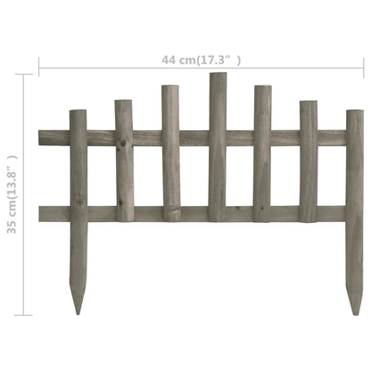 Beeteinfassung Rasenkante 10 Stk. Tannenholz 4,4 m Beetumrandung 44 x 35 cm