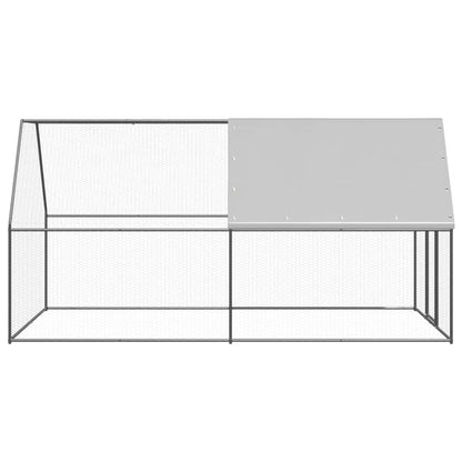 Hühnerkäfig Hühnerstall Stahl 2 x 4 x 2 m Auslauf Freigehege Tierkäfig Geflügelstalll