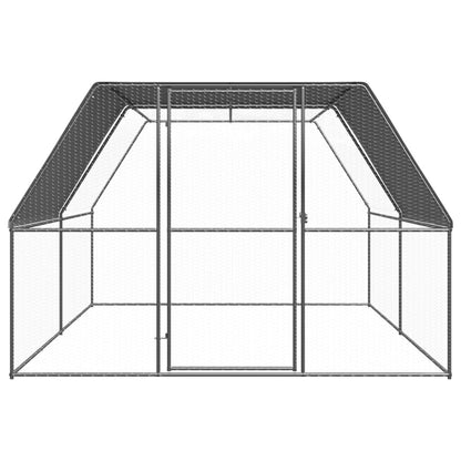 Hühnerkäfig Hühnerstall Stahl 3 x 4 x 2 m Auslauf Freigehege Tierkäfig Geflügelstall