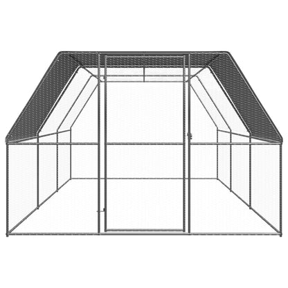 Hühnerkäfig Hühnerstall Stahl 3 x 6 x 2 m Auslauf Freigehege Tierkäfig Geflügelstall