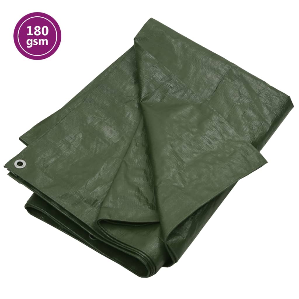 Tarpaulin 180 g/m² 2x3 m green HDPE protective cover tarpaulin cover weather protection