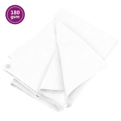 Tarpaulin 180 g/m² 2x3 m White HDPE Protective Cover Tarpaulin Weatherproof