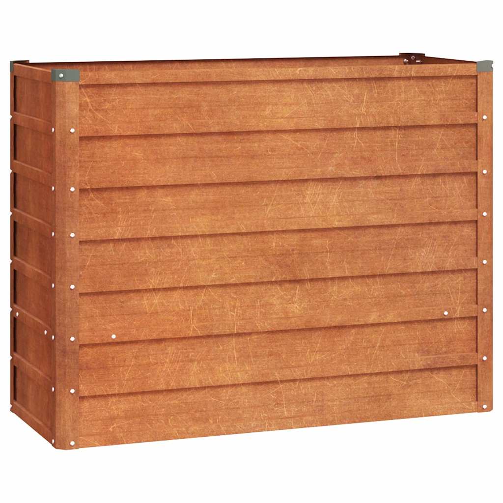 Raised garden bed 100x40x77cm Corten steel rusty planting bed planter