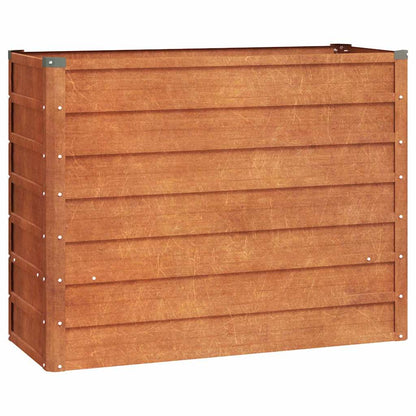Raised garden bed 100x40x77cm Corten steel rusty planting bed planter