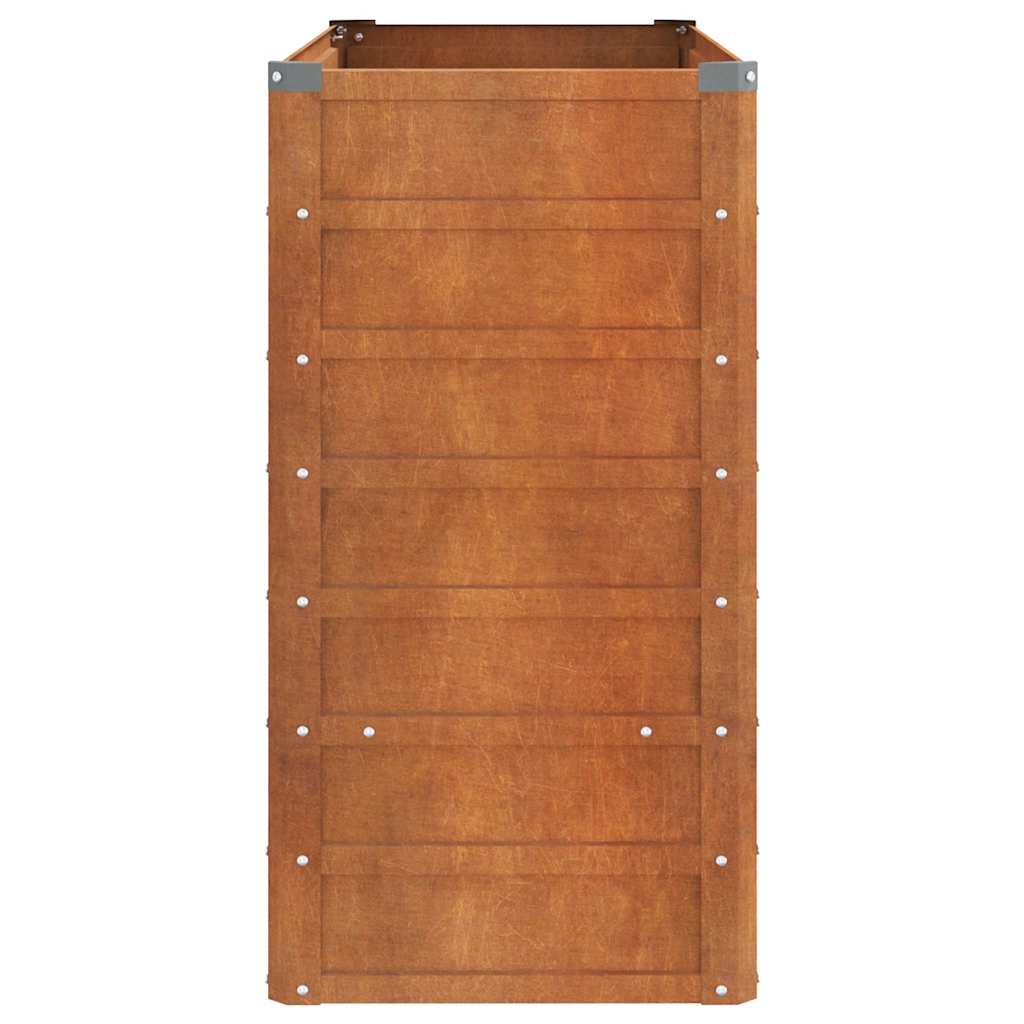 Raised garden bed 100x40x77cm Corten steel rusty planting bed planter