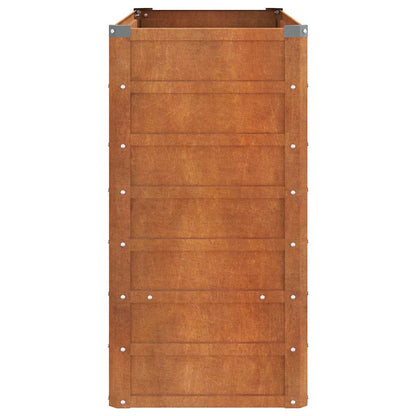 Raised garden bed 100x40x77cm Corten steel rusty planting bed planter