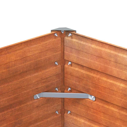 Raised garden bed 100x40x77cm Corten steel rusty planting bed planter