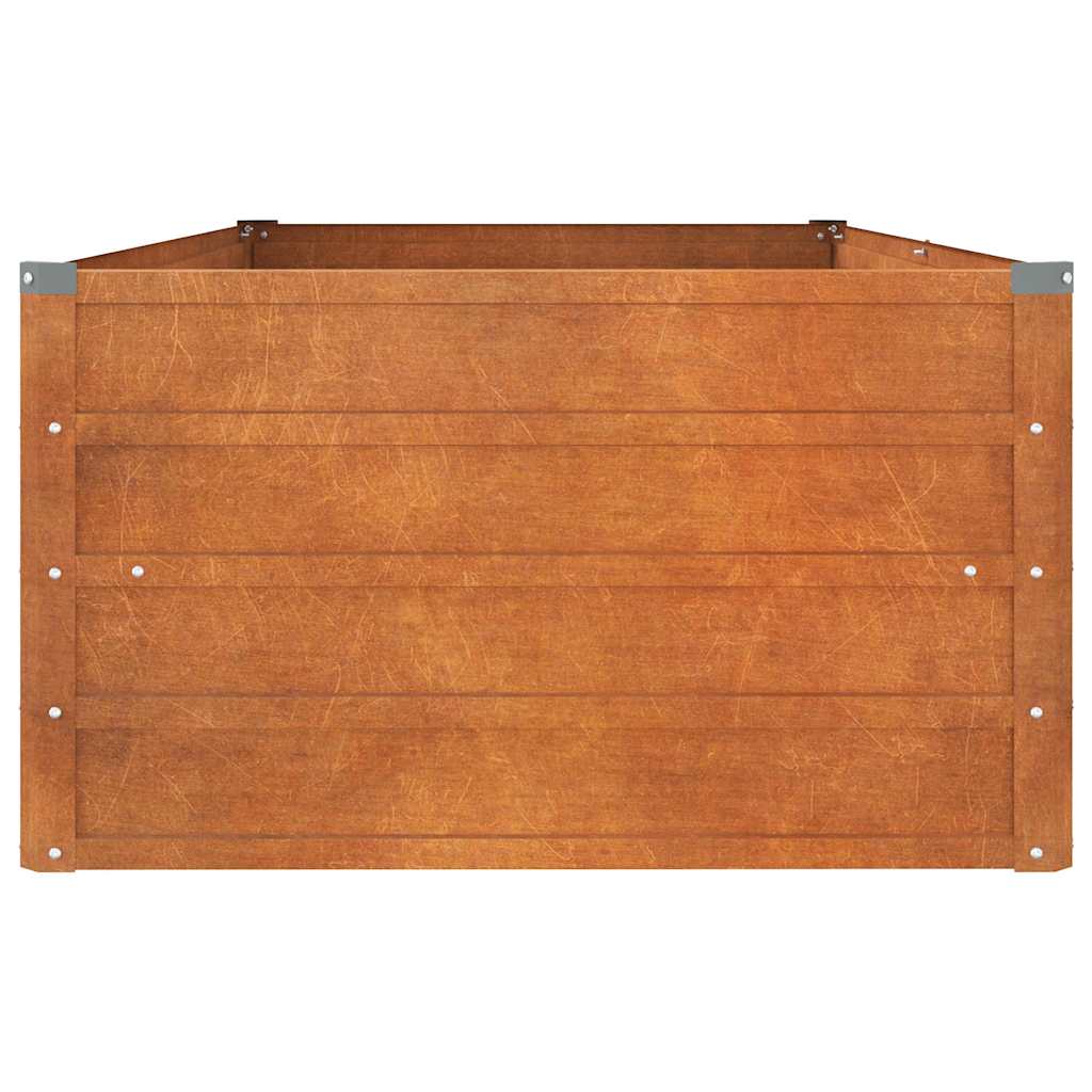 Raised garden bed 160x80x45 cm Corten steel, rusty, planting bed, planter box