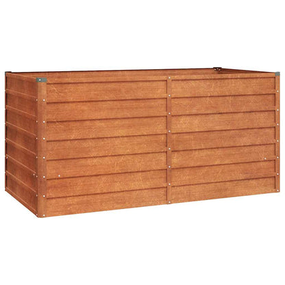 Hochbeet 160x80x77cm Cortenstahl rostig Pflanzbeet Pflanzkasten