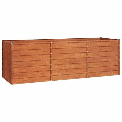 vidaXL Raised Bed Rusty 240x80x77 cm Corten steel