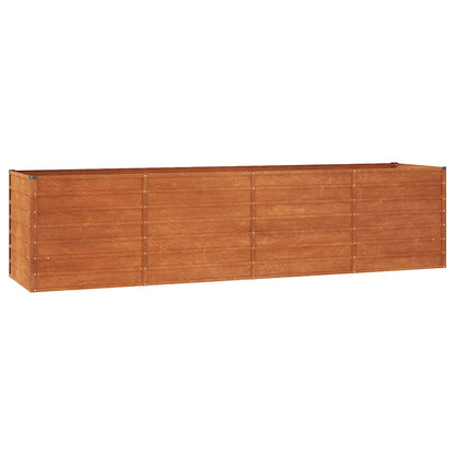 Hochbeet 320x80x77 cm Cortenstahl rostig Pflanzbeet Pflanzkasten