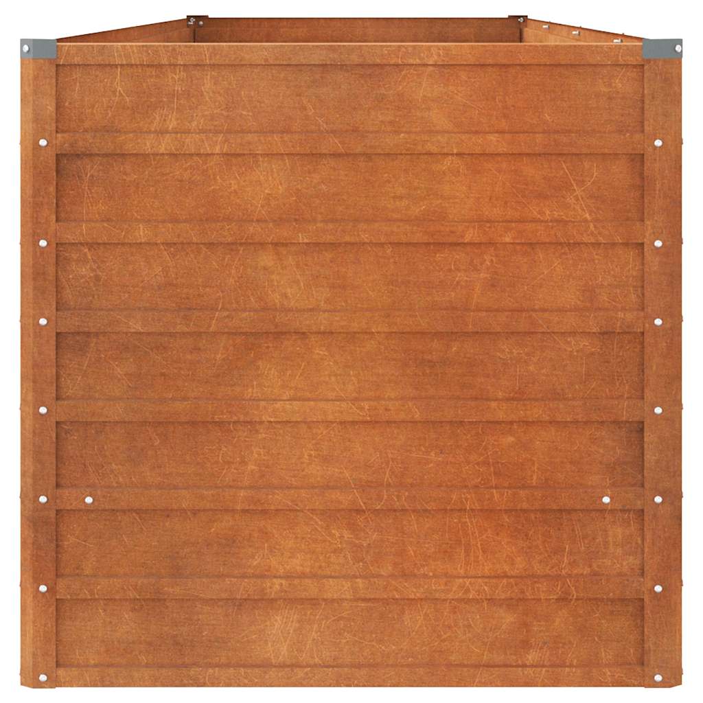 Hochbeet 320x80x77 cm Cortenstahl rostig Pflanzbeet Pflanzkasten