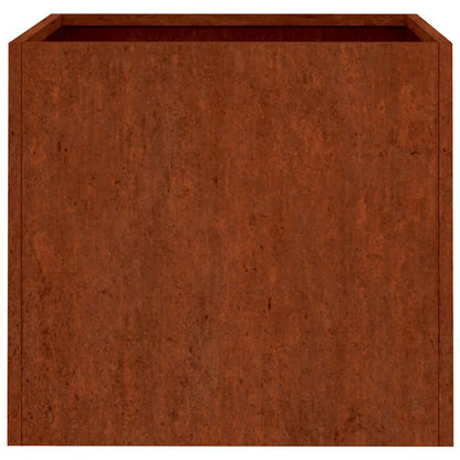 2 pcs. Raised bed 49x47x46 cm Corten steel rusty plant bed plant box with base