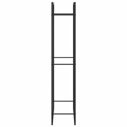 Brennholzständer Kaminholzregal 80x28x154 cm Stahl Schwarz hoch schmal