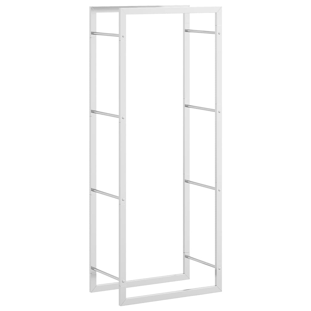 Firewood rack 50x28x132 cm stainless steel wood storage firewood holder