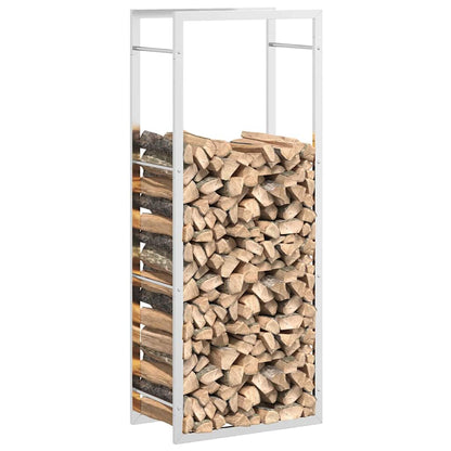 Firewood rack 50x28x132 cm stainless steel wood storage firewood holder