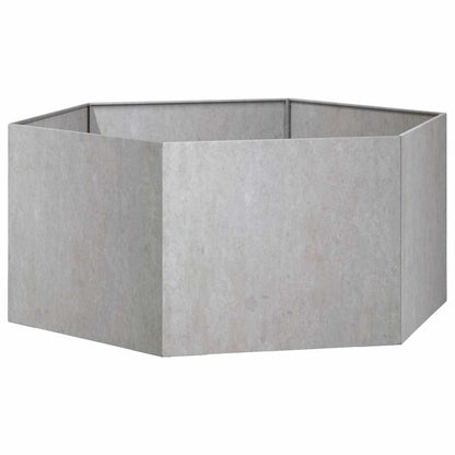 Hochbeet 90x90x45cm Cortenstahl sechseckig rostig Pflanzbeet Pflanzkasten