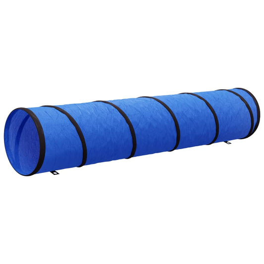 Hundetunnel Blau Ø 40x200 cm Polyester Kriechtunnel für Agitily Training Spieltunnel