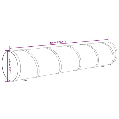 Hundetunnel Blau Ø 40x200 cm Polyester Kriechtunnel für Agitily Training Spieltunnel