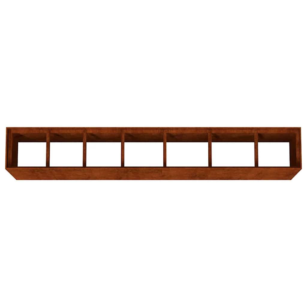 Hochbeet 280x40x80 cm Cortenstahl rostig Pflanzbeet Pflanzkasten