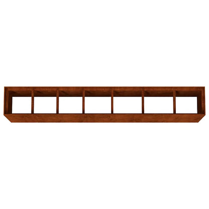 Hochbeet 280x40x80 cm Cortenstahl rostig Pflanzbeet Pflanzkasten