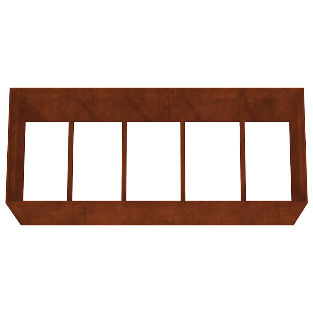 Raised garden bed 200x80x80cm Corten steel rusty planting bed planter