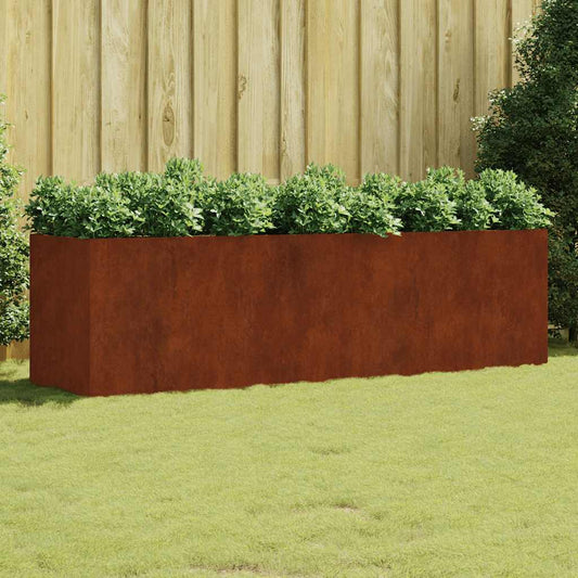 Hochbeet 280x80x80cm Cortenstahl rostig Pflanzbeet Pflanzkasten