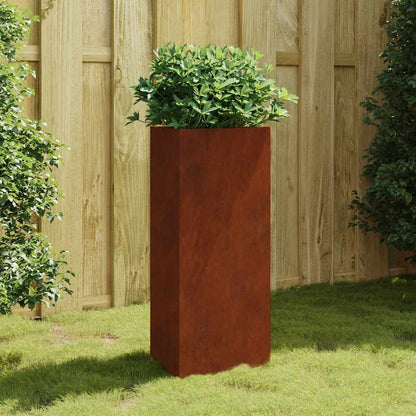 Hochbeet 40x34,5x75cm Cortenstahl rostig Pflanzsäule Pflanzkasten