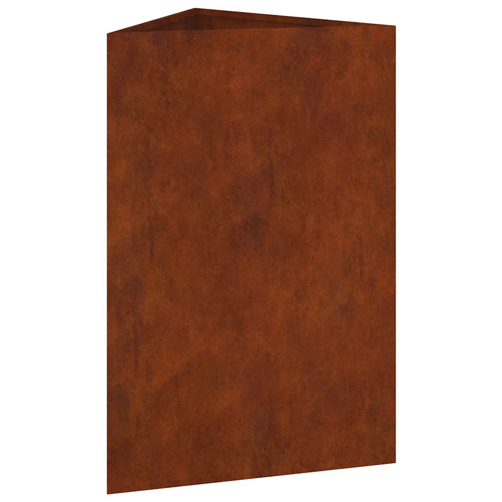 Hochbeet 50x43x75 cm Cortenstahl rostig Pflanzbeet Pflanzkasten