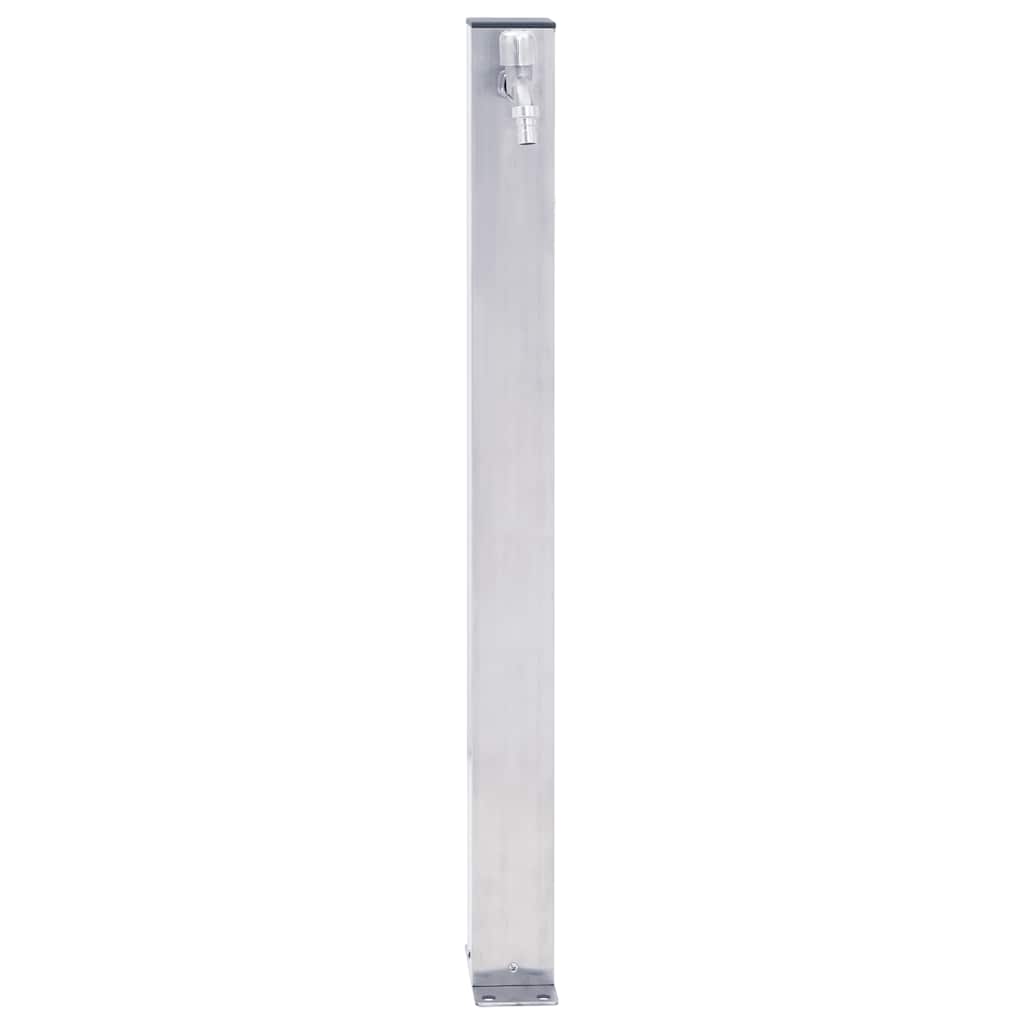 Wasserzapfsäule Edelstahl 23x7x40cm Wasserhahn Garten Zapfstelle Außen