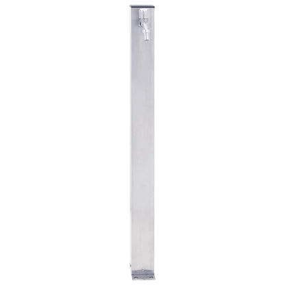 Wasserzapfsäule Edelstahl 23x7x40cm Wasserhahn Garten Zapfstelle Außen