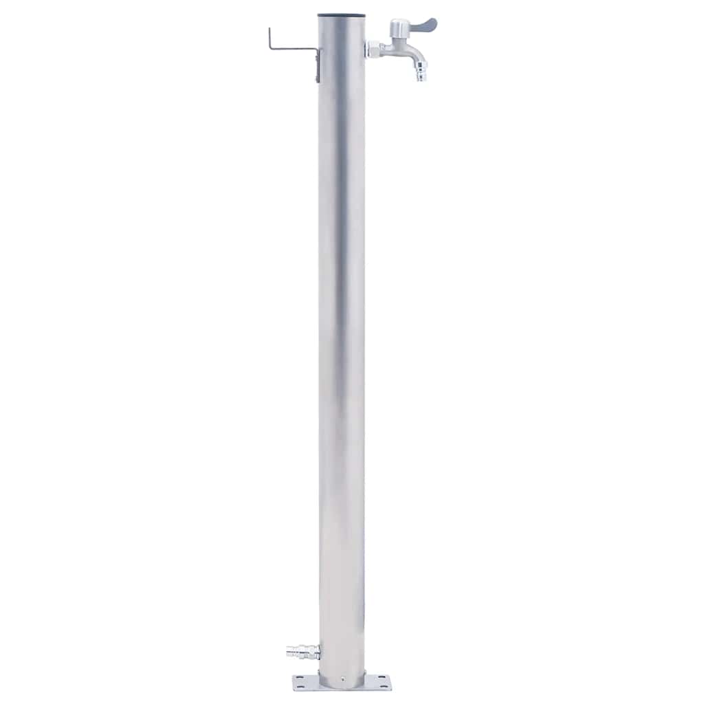 vidaXL Water Column for the Garden 40 cm Stainless Steel Round