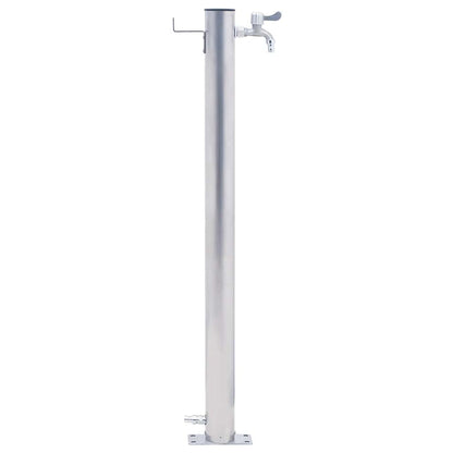 vidaXL Water Column for the Garden 40 cm Stainless Steel Round
