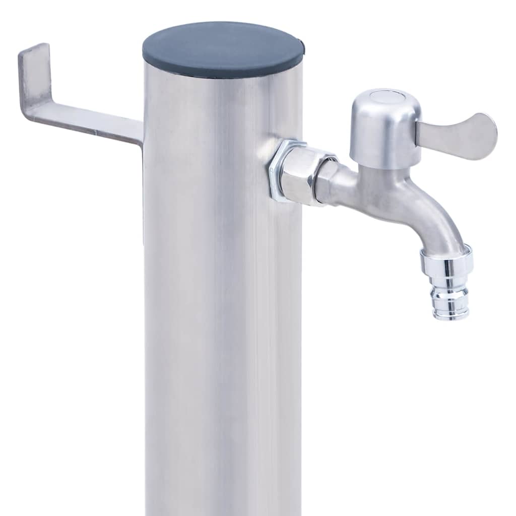 vidaXL Water Column for the Garden 40 cm Stainless Steel Round