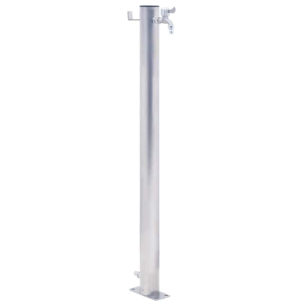 vidaXL Water Column for the Garden 80 cm Stainless Steel Round